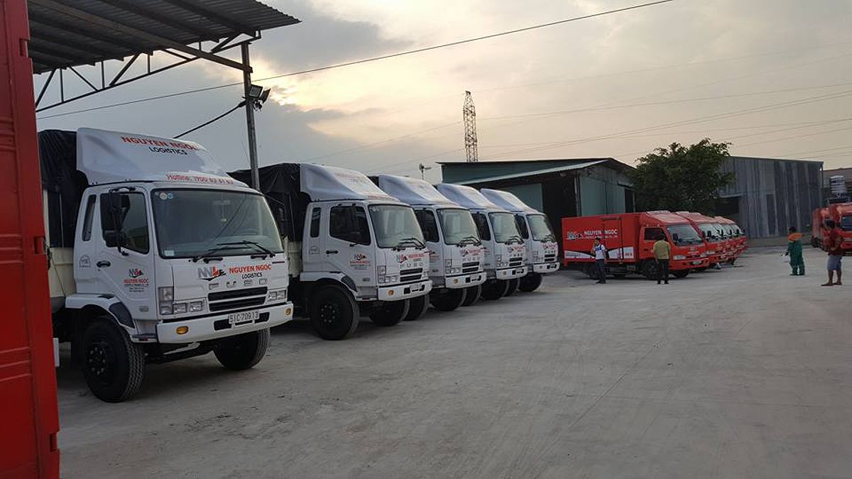 Hình ảnh minh họa cho dịch vụ chành xe TP HCM của Nguyễn Ngọc Logistics.