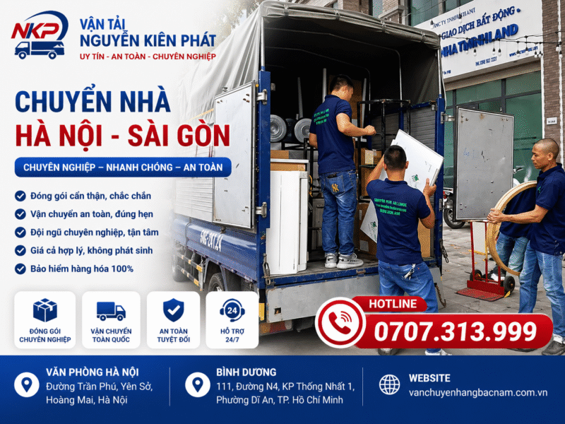 Quy trình chuyển nhà Hà Nội Đi TP.HCM tại Nguyễn Kiên Phát Quy trình chuyển nhà Hà Nội Đi TP.HCM tại Nguyễn Kiên Phát